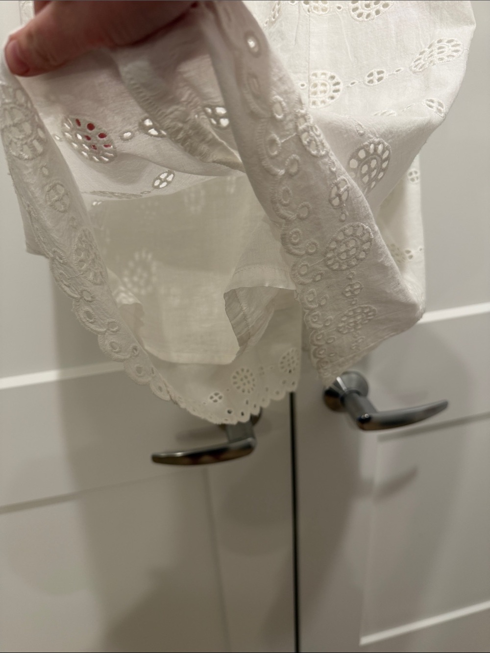 White Knee Length Dress - Picture 6 of 7
